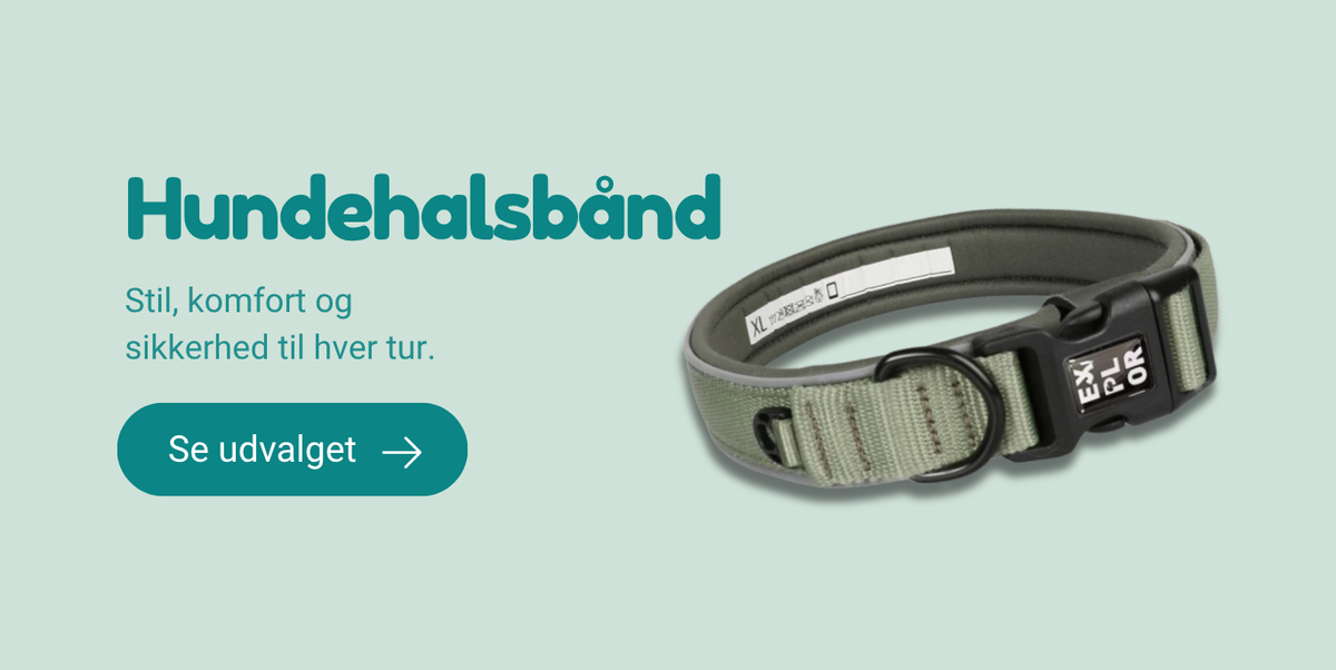 Hunter Round & Soft Petit Hundehalsbånd - Lysebrun