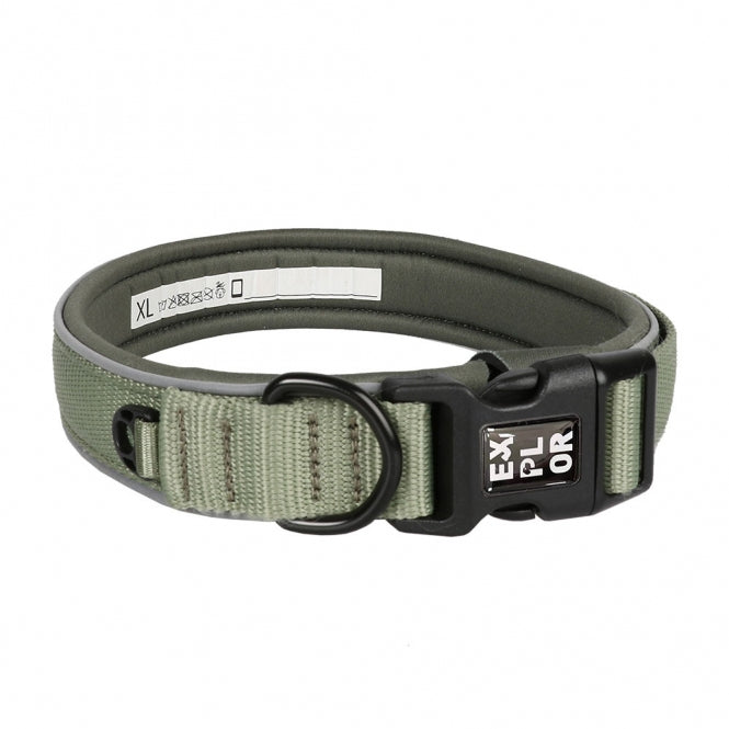 Duvoplus EXPLOR Ultimate Fit Comfy Hundehalsbånd Classic - Armégrøn