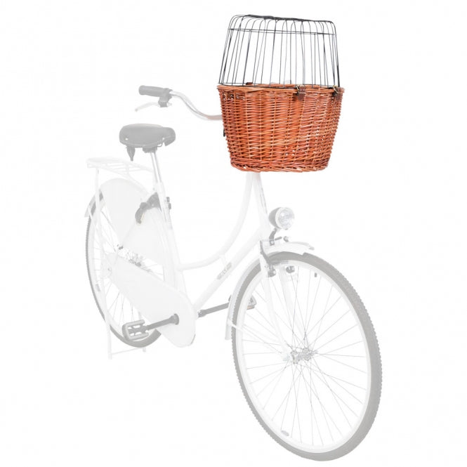 Trixie Front-cykelkurv til hund i pil - natur